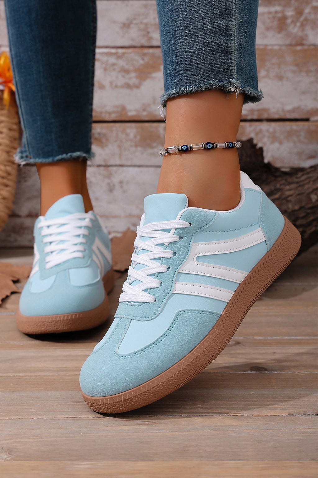 Lucia Day Color-Block Lace Shoes