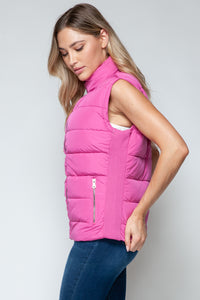 Hazel Blues® |  Snobbish Zip Up Turtleneck Vest with Pockets