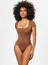 Hazel Blues® |  Square Neck Short Sleeve Bodysuit