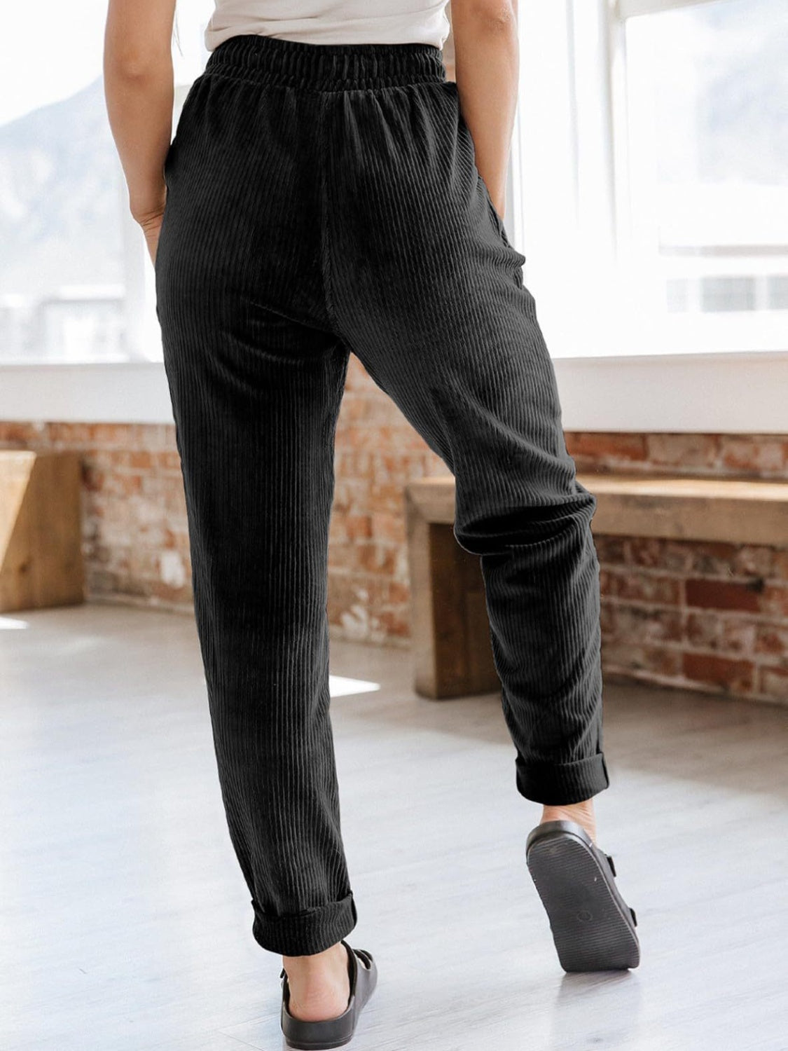 Hazel Blues® |  Drawstring Pants with Pockets