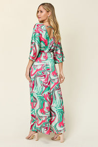 Hazel Blues® |  Double Take Half Sleeve Wide Leg Jumpsuit