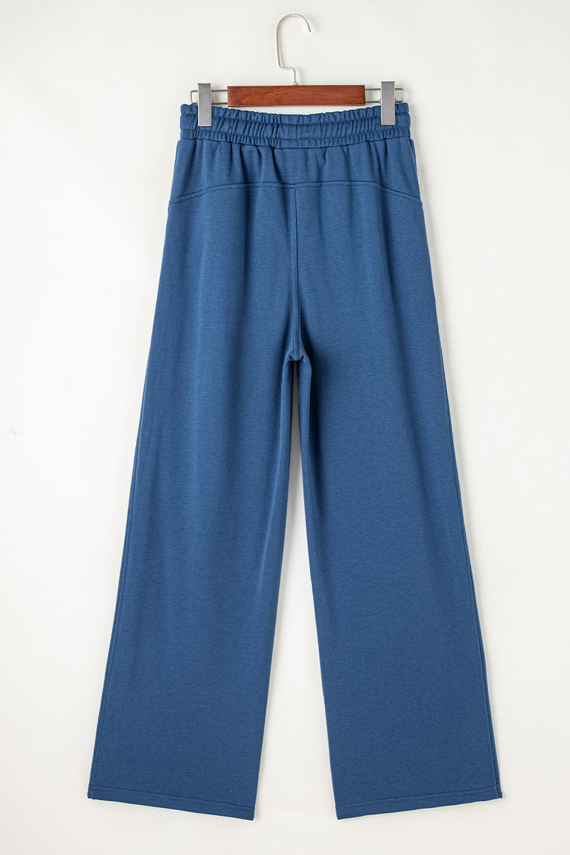 Hazel Blues® |  Drawstring Elastic Waist Straight Leg Pants