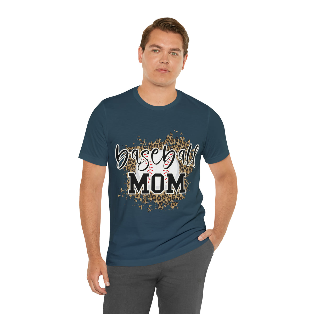 Hazel Blues® |  Baseball Mom Leopard Graphic Tee