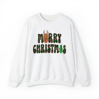 Hazel Blues® |  Merry Christmas Faux Chenille Deer Graphic Sweatshirt