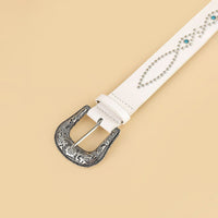 Hazel Blues® |  PU Leather Rhinestone Belt