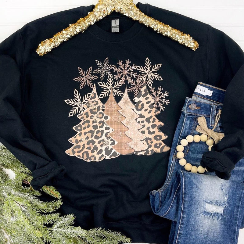 Hazel Blues® |  Snowflake Trees Sweatshirt