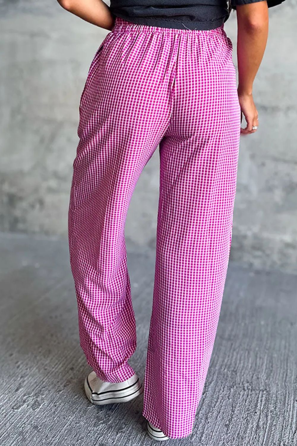 Hazel Blues® |  Plaid Wide Leg Pants with Pockets