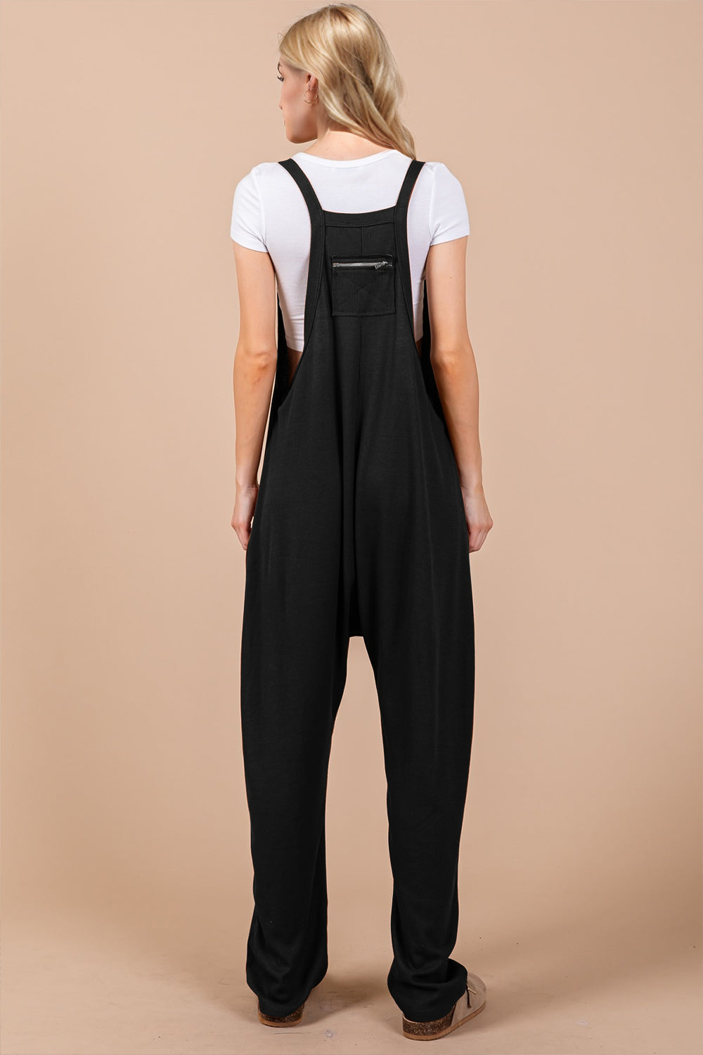 Hazel Blues® |  OH V-Neck Wide Strap Overalls with Pockets