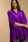 Hazel Blues® |  Umgee Button Down Tiered Back High Low Shirt