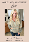 Hazel Blues® |  Ruched Cowl Neck Top in Mocha