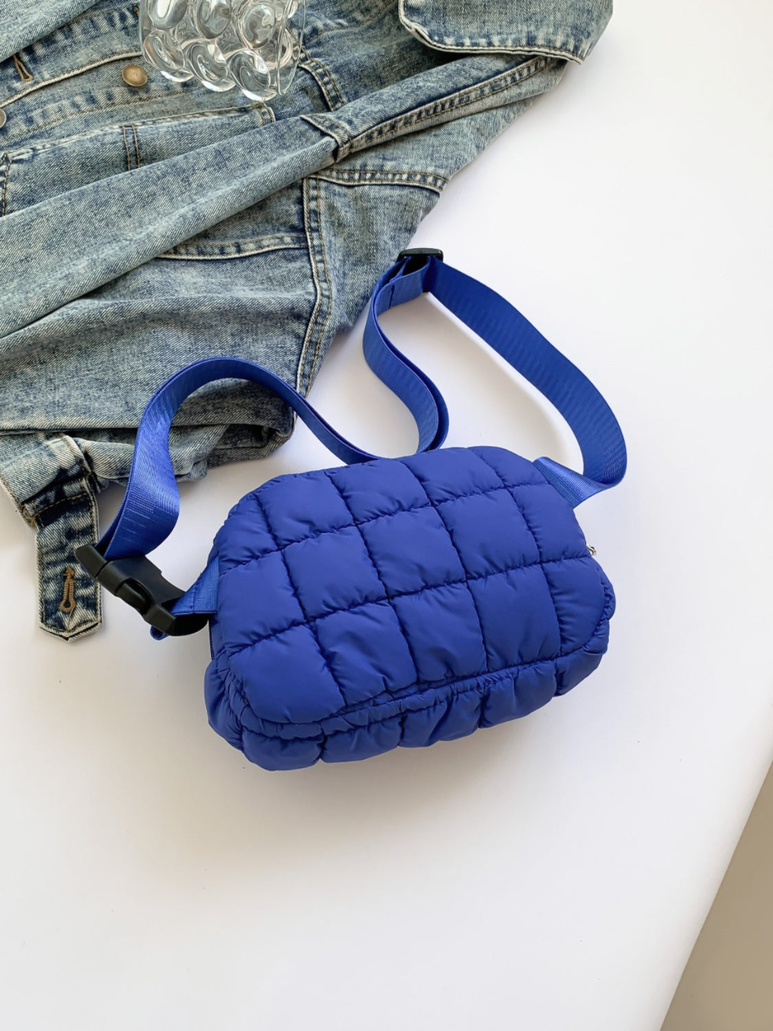 Hazel Blues® |  Bubble Texture Adjustable Strap Crossbody Bag