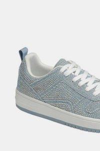 Hazel Blues® |  Forever Link Rhinestone Platform Flat Sneakers