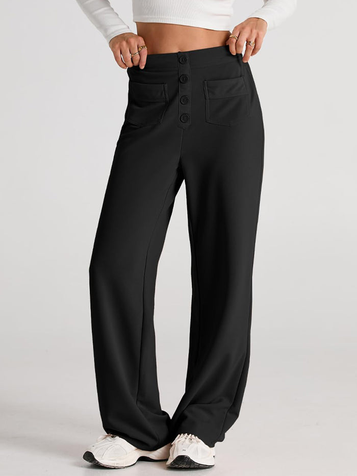 Hazel Blues® |  High Waist Wide Leg Pants