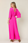 Hazel Blues® | Double Take Half Sleeve Wide Leg Jumpsuit