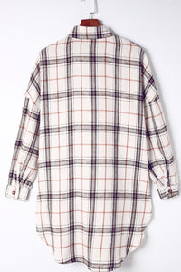 Hazel Blues® |  Plaid Button Up Long Sleeve Shacket