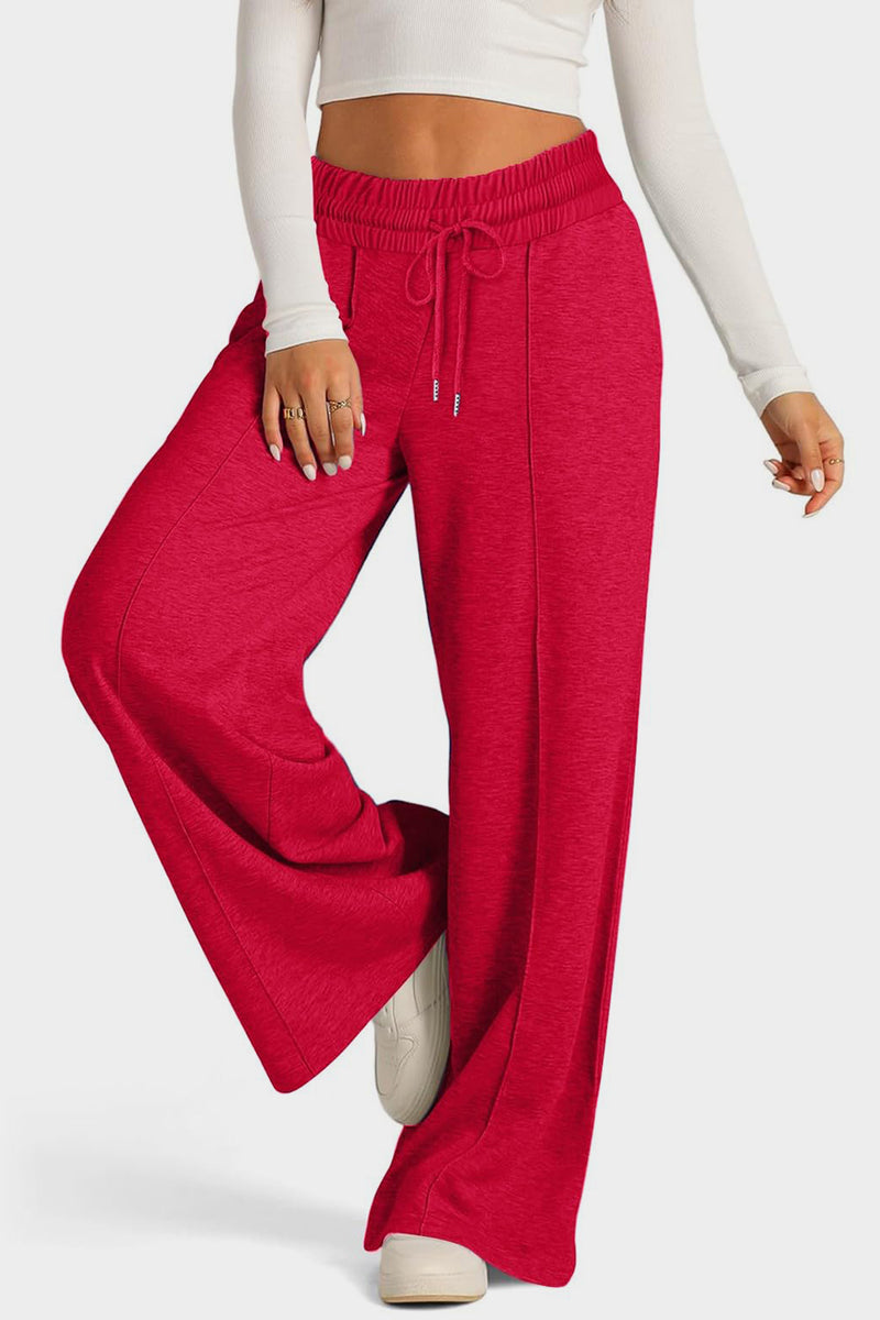 Hazel Blues® |  Drawstring Elastic Waist Wide Leg Pants