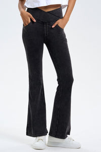 Hazel Blues® |  Basic Bae Pocketed Highly Stretchy Bootcut Jeans