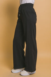 Hazel Blues® |  Love Tree Drawstring Wide Leg Sweatpants with Pockets