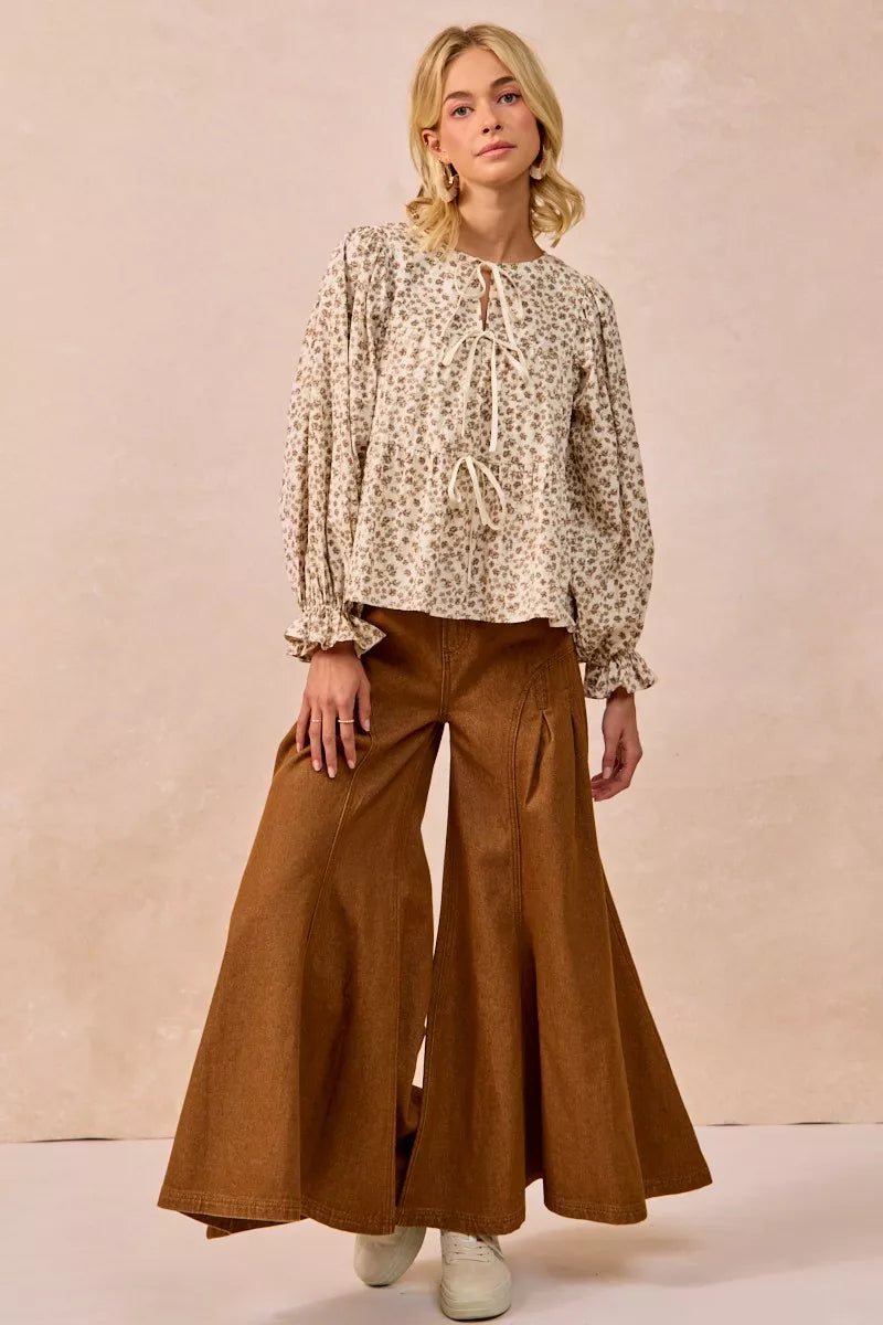 【正規品】bibiy BEMILYFLOWERBLOUSE⭐️ TOPS｜Bibiy.
