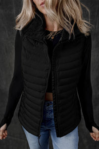 Hazel Blues® |  Pocketed Zip Up Vest Coat