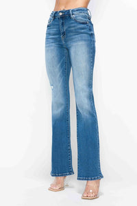 Hazel Blues® |  bytos Distressed High Rise Jeans with Pockets