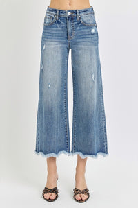 Hazel Blues® |  Risen High Rise Cropped Flare Jeans