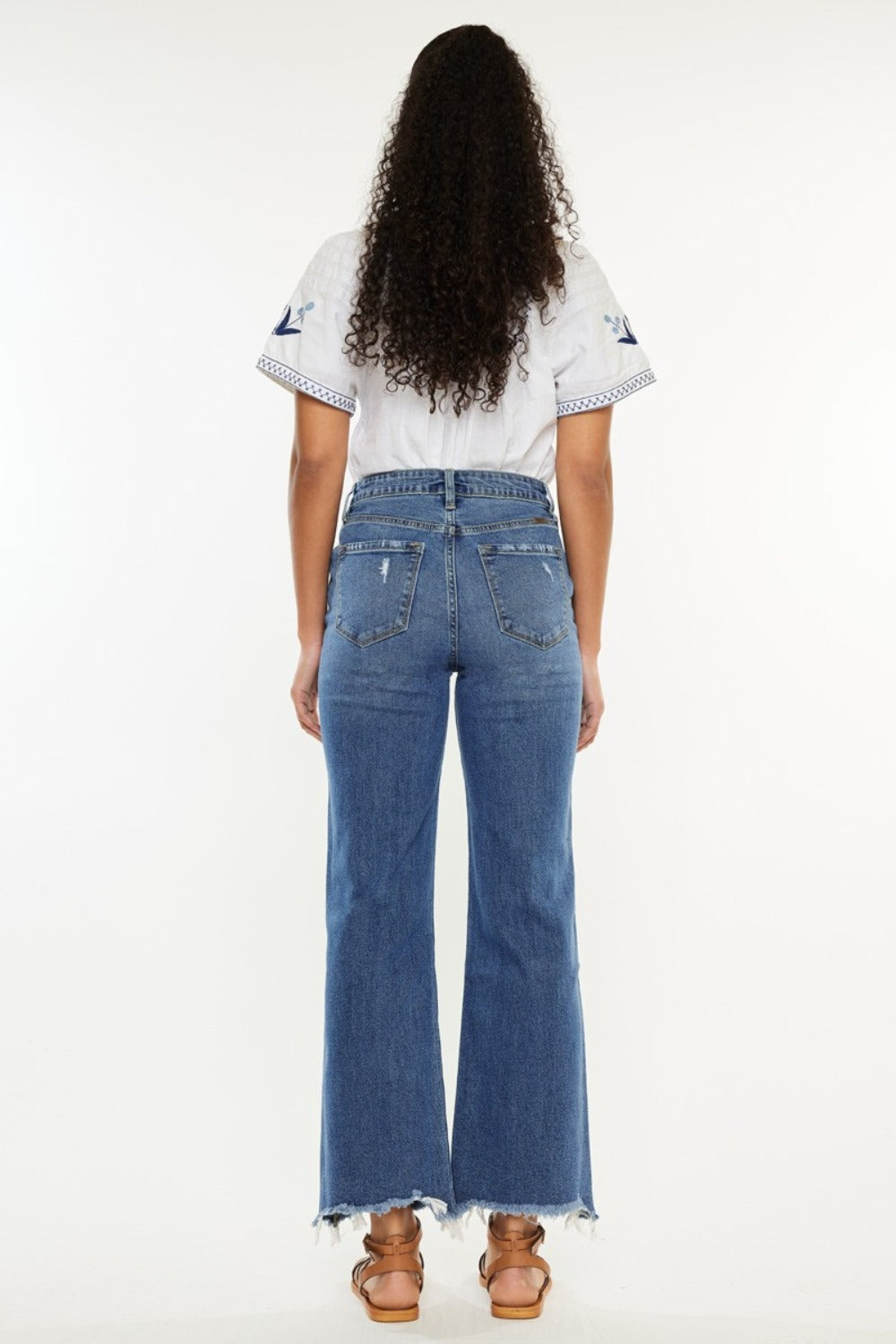 Hazel Blues® |  Kancan High Rise Slim Wide Leg Jeans