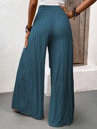 Hazel Blues® |  Tied Slit Wide Leg Pants