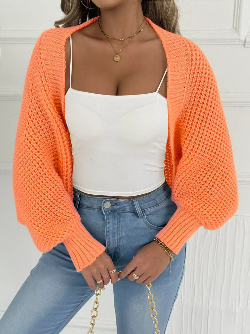 Beige Open Front Batwing Sleeve Cardigan – Hazel Blues®