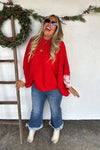 Hazel Blues® |  PREORDER: Holiday Meg Pullover Poncho