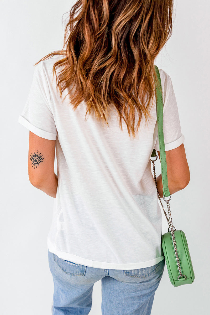 Hazel Blues® |  Bow Round Neck Short Sleeve T-Shirt