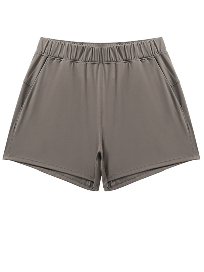 Hazel Blues® |  Elastic Waist Active Shorts