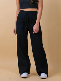 Hazel Blues® |  Ribbed Wide Leg Sweater Pants