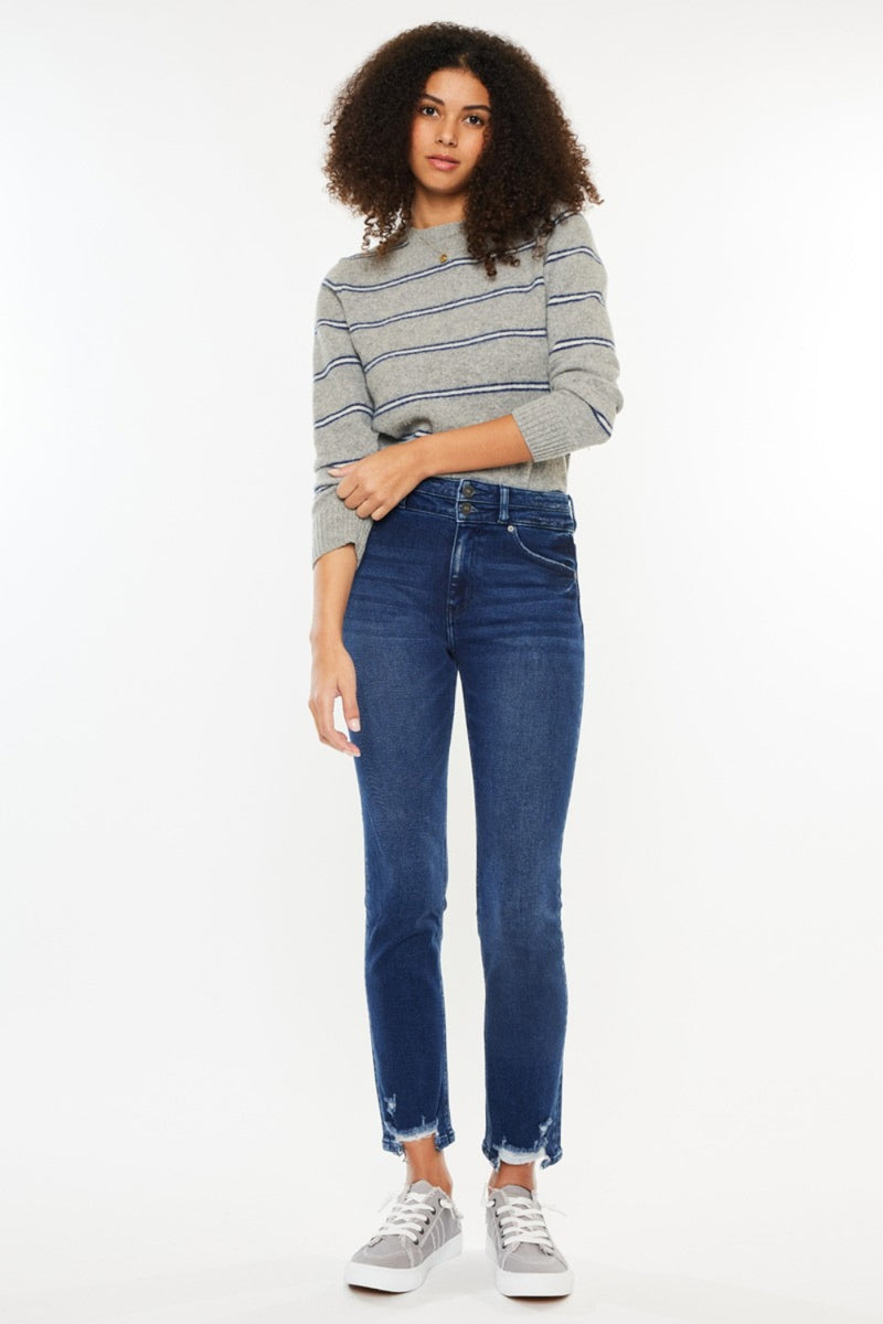 Hazel Blues® |  Kancan High Rise Slim Straight Jeans