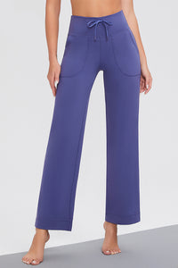 Hazel Blues® |  Basic Bae Drawstring High Waist Pants with Pockets