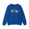 Hazel Blues® |  Volleyball Faux Chenille Sequin Patches Sweatshirt: Charcoal