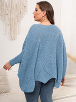 Hazel Blues® | Round Neck Batwing Sleeve Sweater