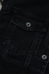 Hazel Blues® |  Drawstring Raw Hem Button Up Hooded Denim Jacket
