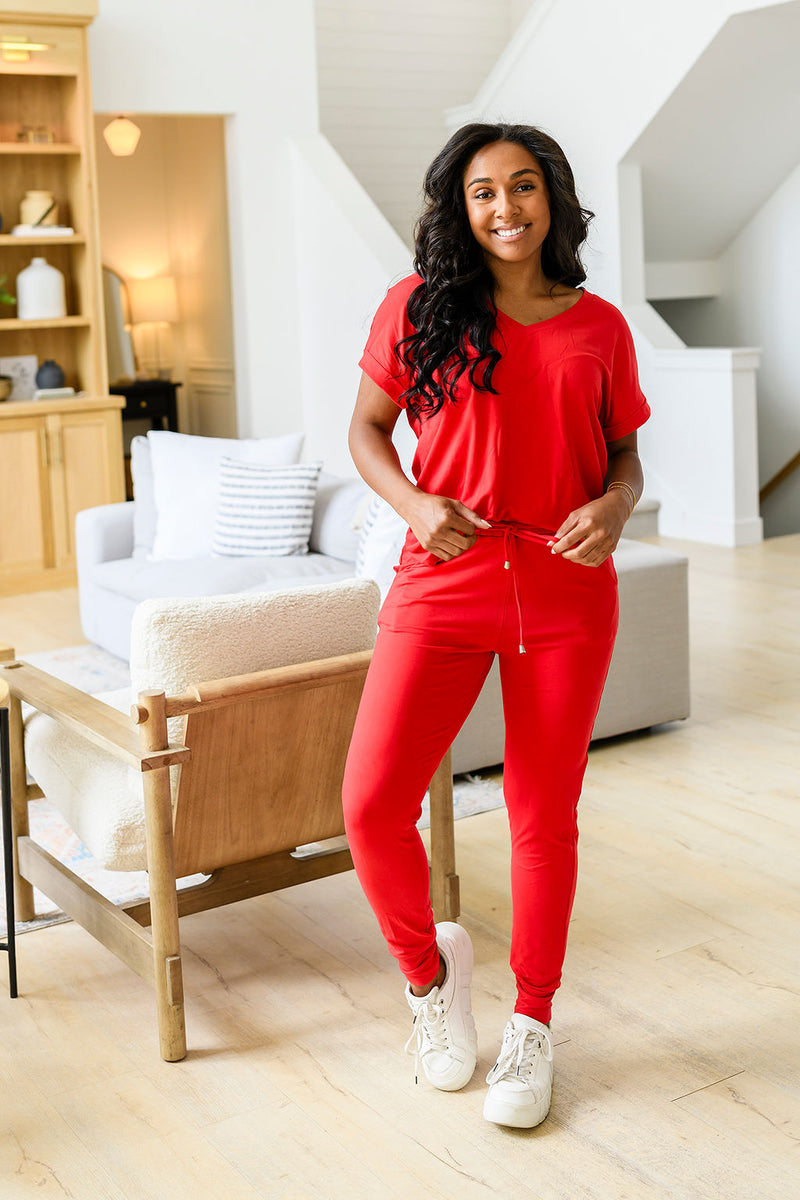 Hazel Blues® |  PREORDER: Krisie V-Neck Lounge Set in Six Colors