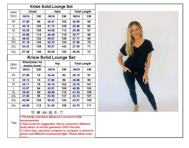 Hazel Blues® |  PREORDER: Krisie V-Neck Lounge Set in Six Colors