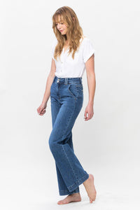 Hazel Blues® |  Judy Blue Double Button Wide Leg Jeans