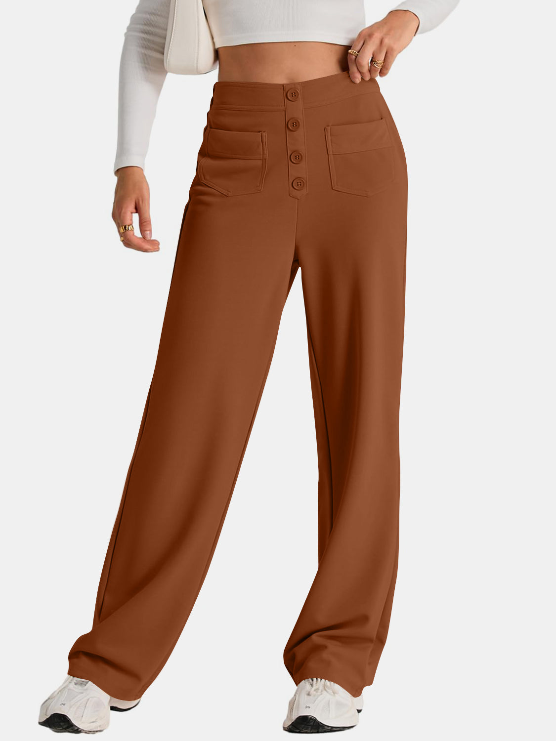 Hazel Blues® |  High Waist Wide Leg Pants