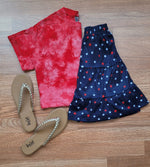 Hazel Blues® |  Stars & Stripes: Tops and Skorts