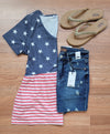 Hazel Blues® |  Stars & Stripes: Tops and Skorts