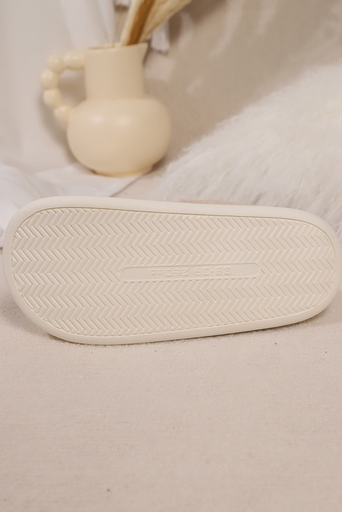 Hazel Blues® |  Elk Furry PVC Flat Slippers