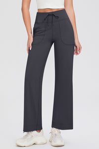 Hazel Blues® |  Basic Bae Drawstring High Waist Pants with Pockets