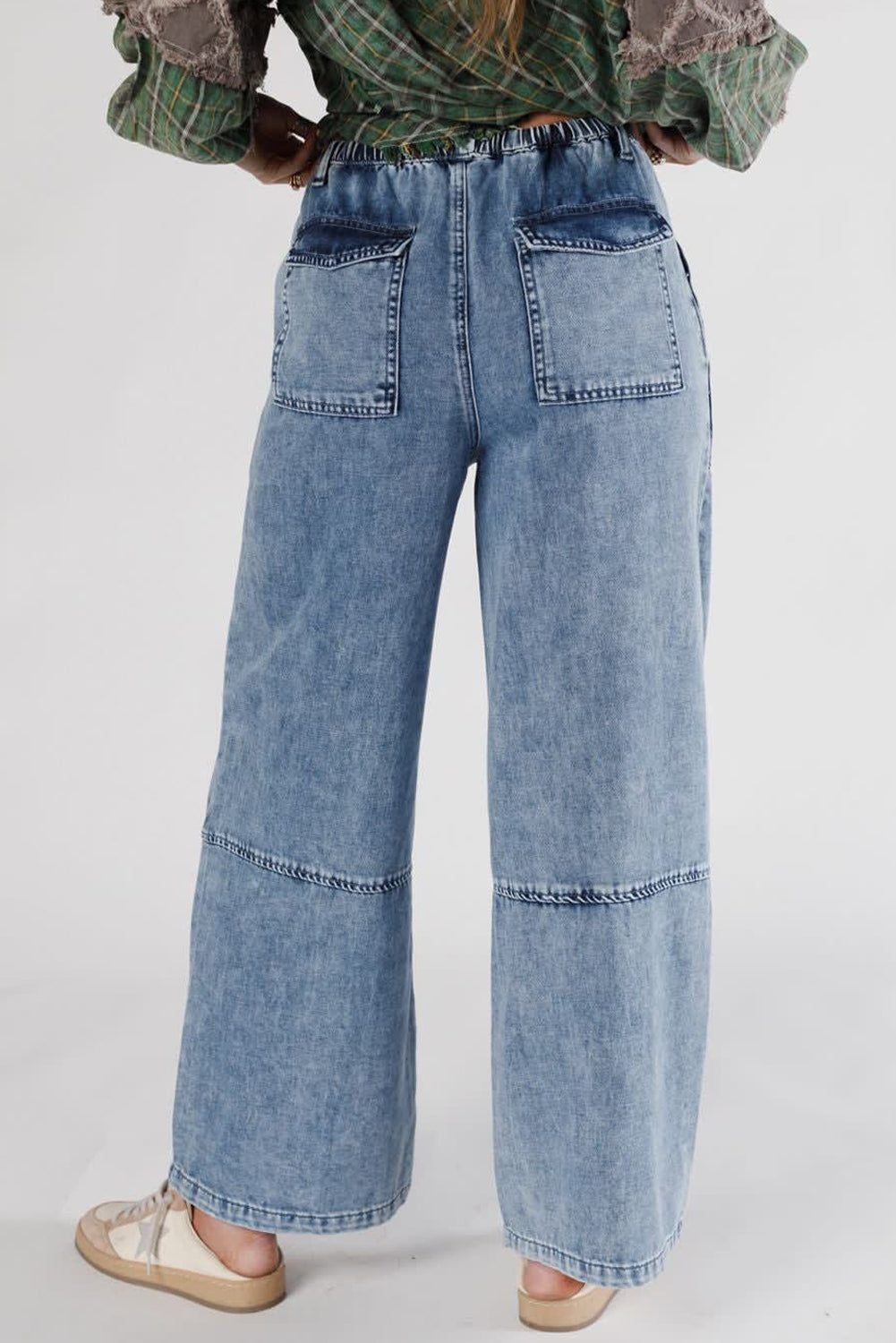 Lydia Drew Barrel-Leg Jeans