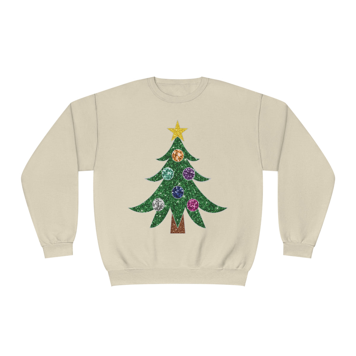 3Blues Designs |   Hazel Blues® |  Glitter Christmas Tree Sweatshirt