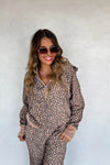Hazel Blues® | Floral & Cheetah Easy Does it Pullover