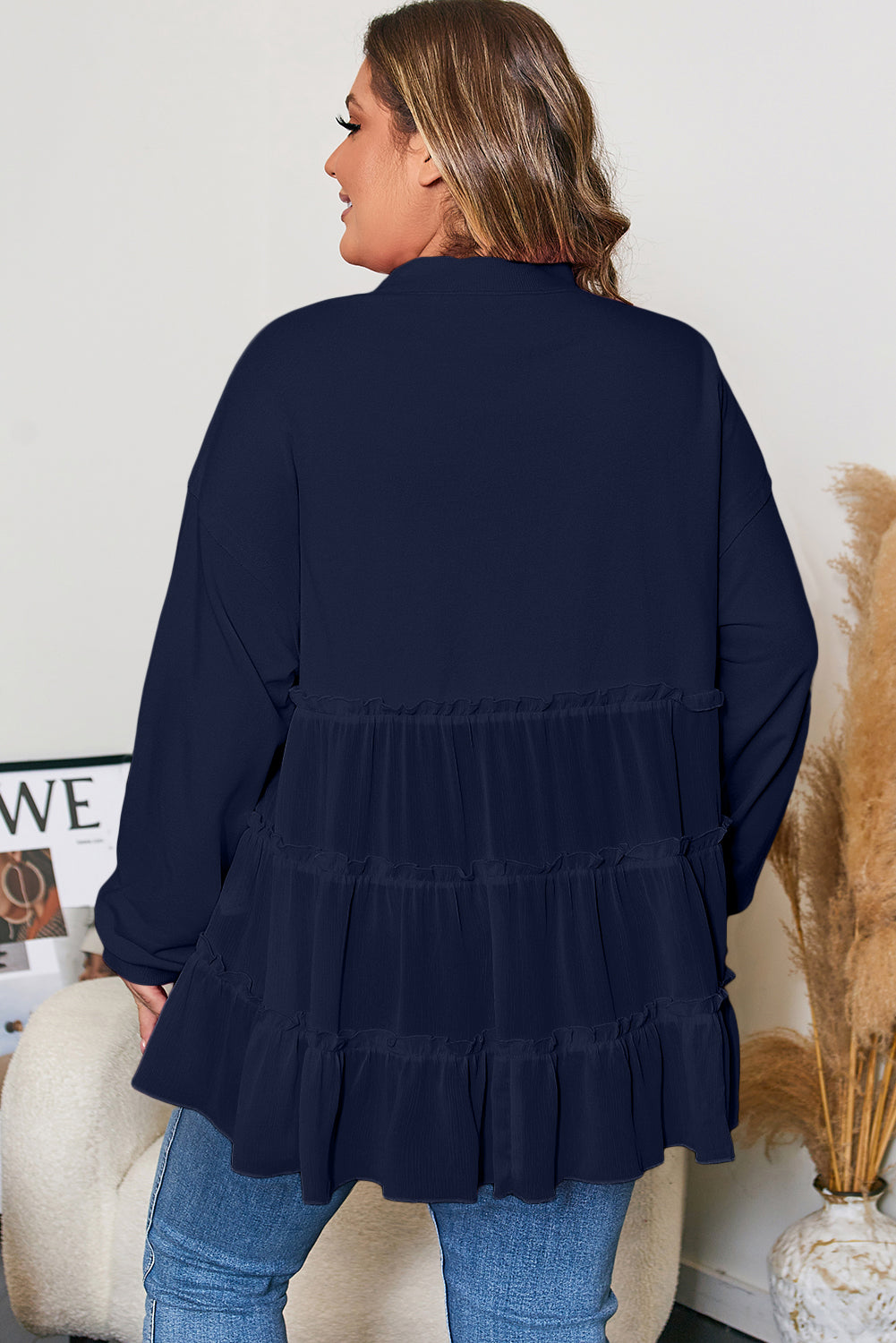 Sunset Style Ribbed Tiered Top